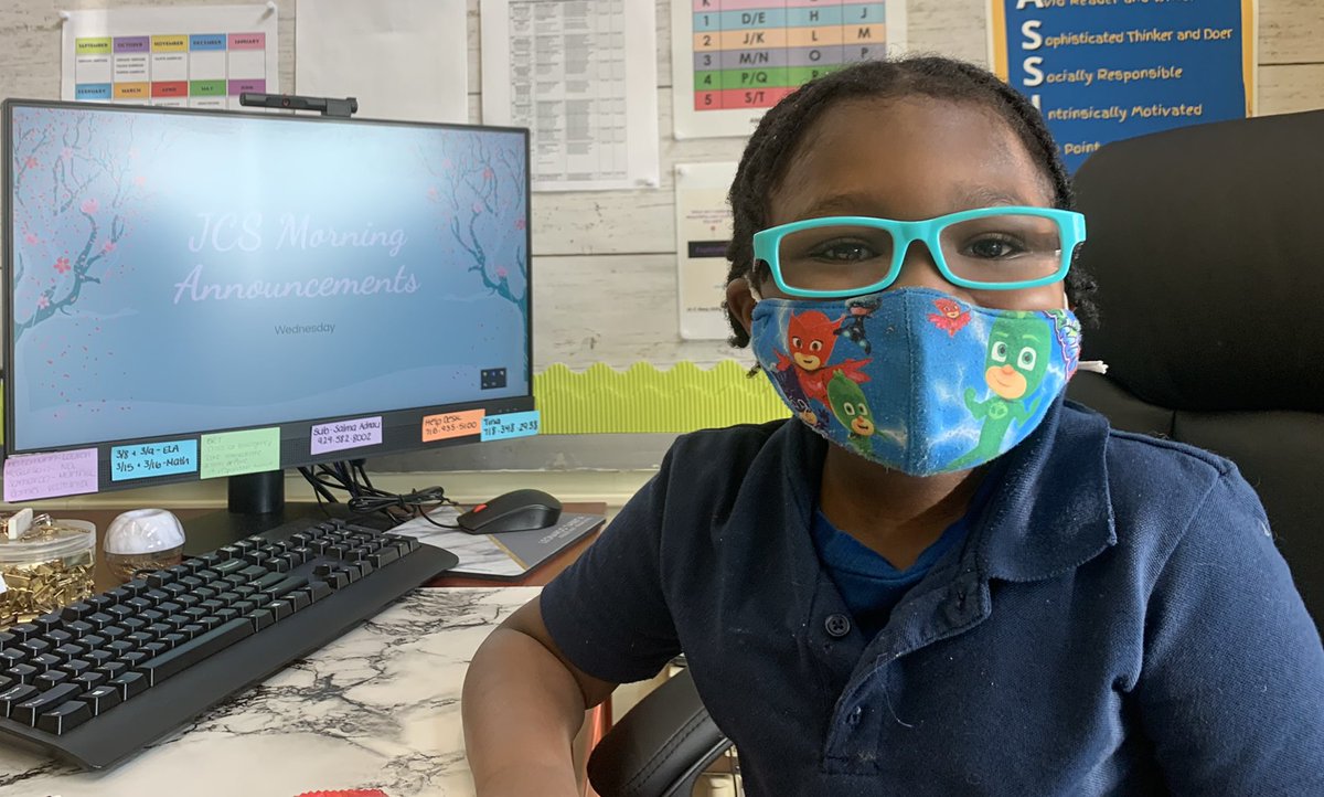 JCS312Q's tweet photo. Our Fantastic First Grade made our JCS morning announcements this week! #fantasticfirst #JCSPride #District28 #starstudents https://t.co/AhWSe6jFrd