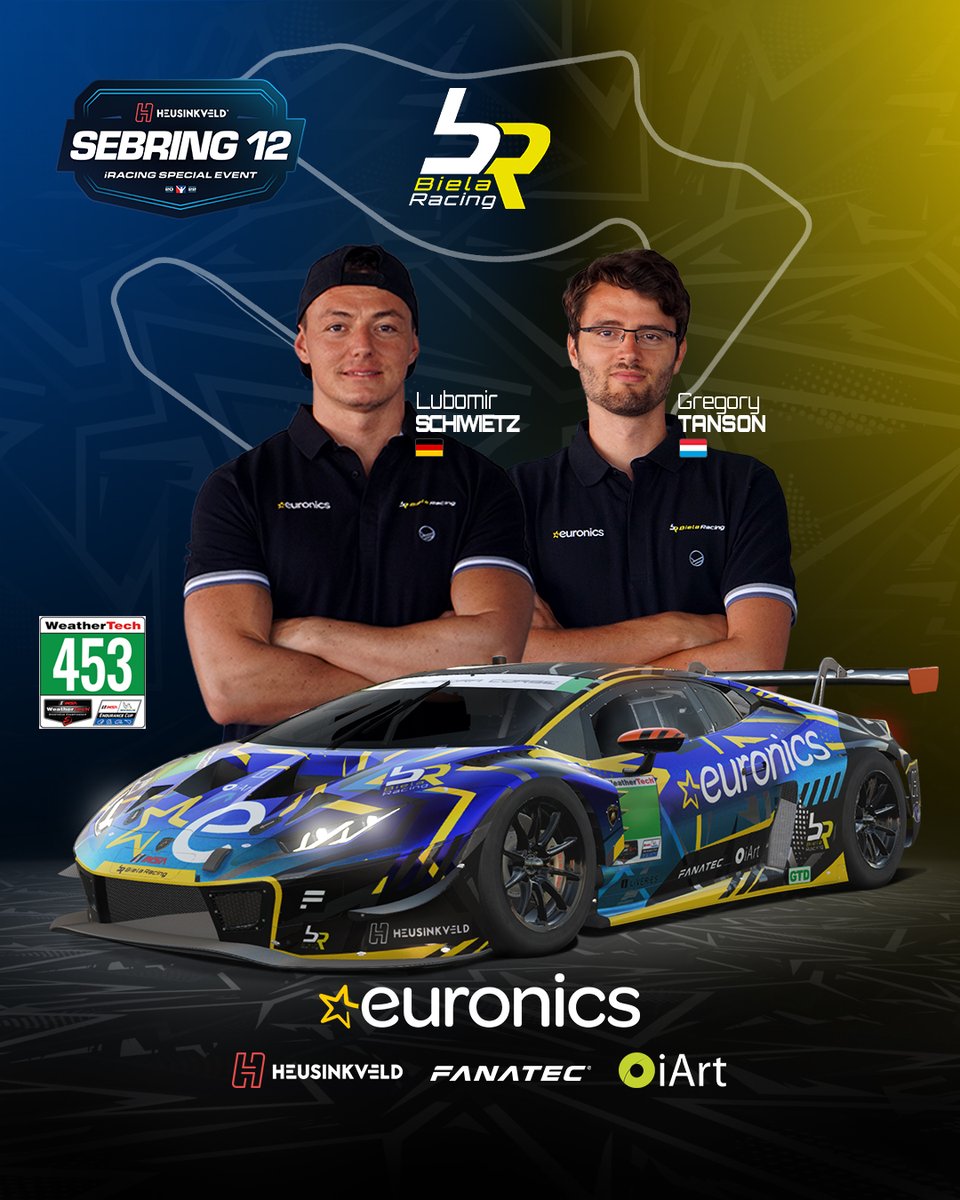 It’s that time of the year again! We’re heading down to Florida for the 12h of Sebring! As usual, this race brings a lot of excitement so we can’t wait to get our cars going! <a href="/EURONICS/">Der Elektroladen</a>  🟡🔵🟢🟠

📺 youtu.be/VxJsn84bkH8