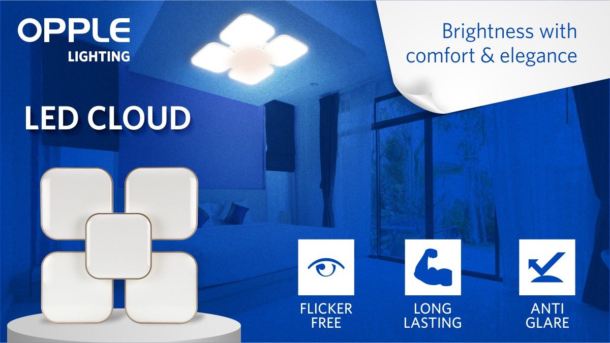Oppleindia's tweet photo. Give a soothing and calm feel to your living space with Opple's Cloud LED Ceiling Light and experience magnificence.

Buy Now on Amazon: https://t.co/RKN3iIpSDW

 #CloudLED #DecorativeLights #Decor #DecorLight #LightingDecor #DecorIdeas #HomeDecor #InteriorDecoration https://t.co/UWnaCsXtGw
