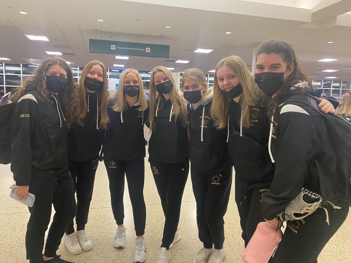 Maple Grove Softball on an early flight to Cocoa Beach, FL
#Tradition #3yearsinthemaking #CrimsonFamily #HereWeGo