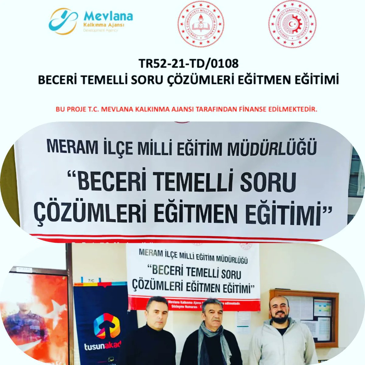 meramMEM's tweet photo. @Mevlana_ka tarafından desteklenen , @NEUniversitesi Öğretim Üyesi @dr_ibrahimcetin 'in eğitmen olduğu  " Beceri Temelli Soru Çözümleri Eğitmen Eğitimi " isimli projemizin açılışı  gerçekleştirildi. 🖐️🖐️🖐️🖐️🙂

@tcmeb 
@konyamem 
@SeyitAliBuyuk 
@mustafakoca42 https://t.co/ql0ho3F1Bl