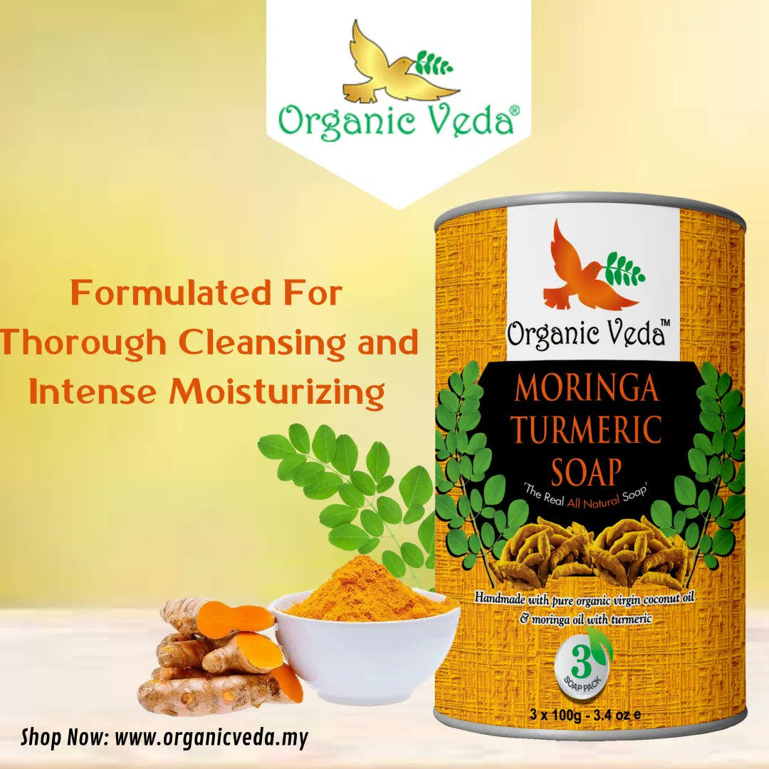 OrganicvedaM's tweet photo. Turmeric slows the skin aging process, and is used to diminish wrinkles, keep skin supple and improve skin’s elasticity. It helps in moisturizing your skin. This bathing bar fights with your skin to give you smooth and shiny skin.

Buy Now: https://t.co/9LEouMSHCs?

#Organicveda https://t.co/QqkdDma1T5