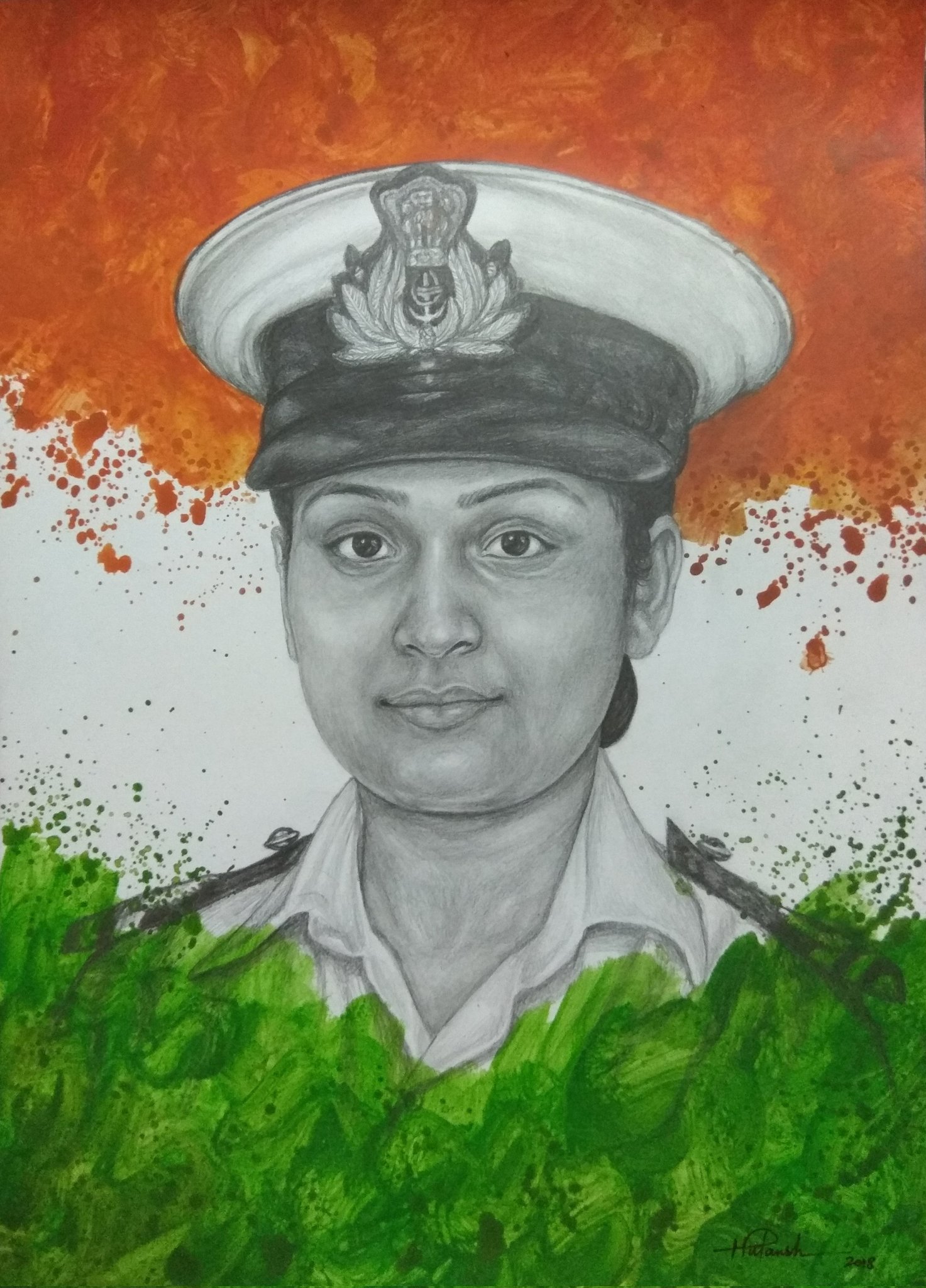 Kiran Bedi Lieutenant Governor of Puducherry Vector Portrait Illustration