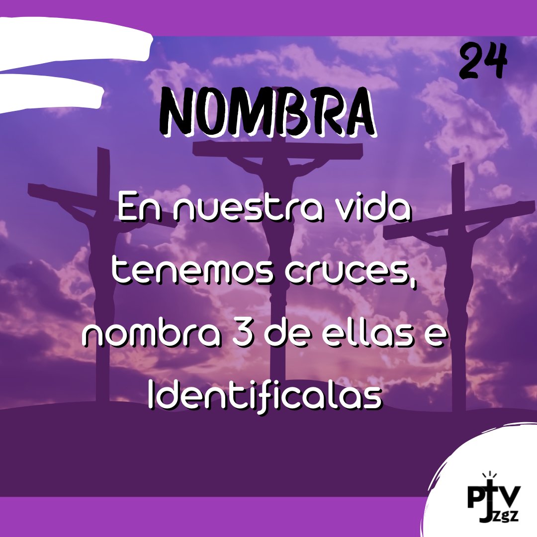 Seguimos avanzando en el camino de la Cuaresma

Hoy os invitamos a Nombrar esas cruces que tenemos para poder afrontarlas sin miedo y con esperanza.

ADELANTE
