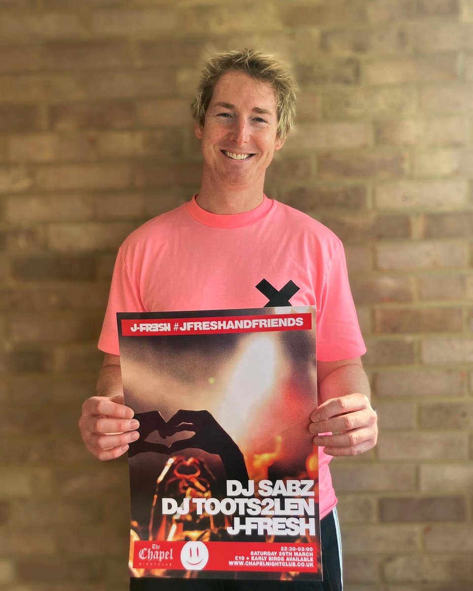 Summertime vibes in store tonight for #JFreshAndFriends at <a href="/ChapelSalisbury/">The Chapel</a> with <a href="/DjSabzUK/">Dj Sabz</a> <a href="/islandtinguk/">Island Ting 🌴</a> <a href="/DJToots2Len/">DJToots2len</a> 

Last few 🎟 bit.ly/3qCpV3S