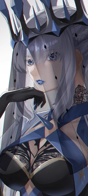 モルガンの青リップ好き!の絵 #FGO 