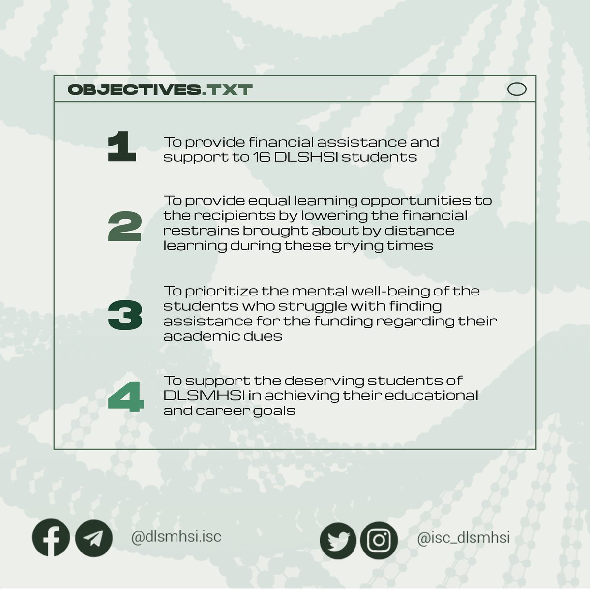 isc_dlsmhsi's tweet image. But before that, let&apos;s take a dive in as we dwell on its mission, and how it strives to be of assistance to ISC&apos;s future Lasallian scholars 💚

#IntoStrongerCommunity
#AnimoScholarshipAssistanceProgram
#BeAnAnimoScholar