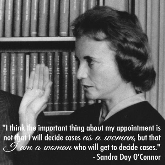 Happy 92nd birthday to Sandra Day O Connor, who became the first woman appointed to the U.S. Supreme Court in 1981! 