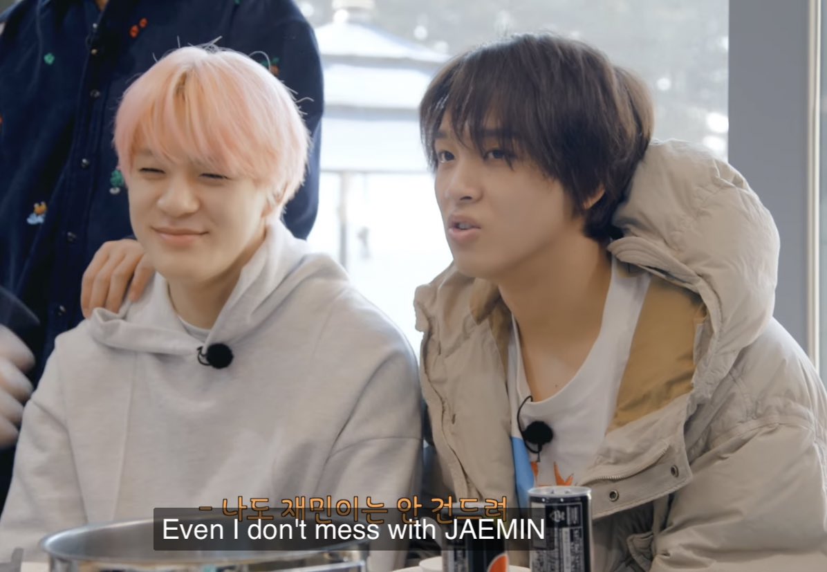 it takes a special level of devil to have LEE DONGHYUCK say he doesnt mess with you, respect to you, na jaemin.