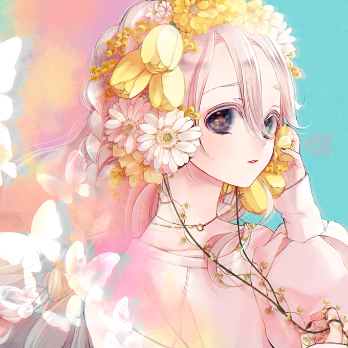#春がきたぁみんなの作品を見て癒されよう
#今月描いた絵を晒そう

素敵なタグと一緒に少し早めの今月まとめ!
春とお花とボスな3月でした❁⃘ 
