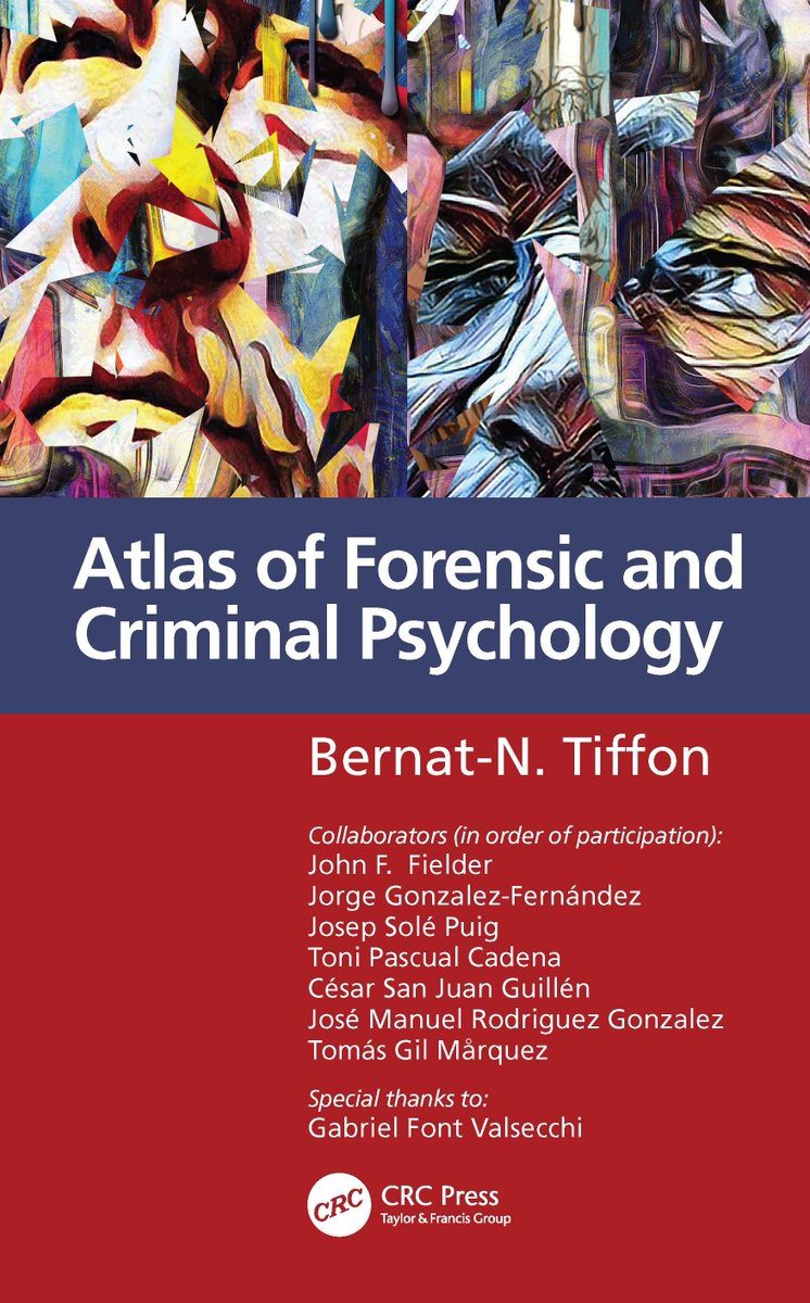 BNTIFFON's tweet photo. «ATLAS OF FORENSIC AND CRIMINAL PSYCHOLOGY» of @BNTIFFON
https://t.co/ztqc0C4YQC
Versión adaptada al inglés USA de la obra original homóloga editada en lengua española del 2017.
#forensicpsychology #criminalpsychology #tiffon #bernattiffon #forensicmedicine @cesarsanjuan_g https://t.co/zT7a0crWuf