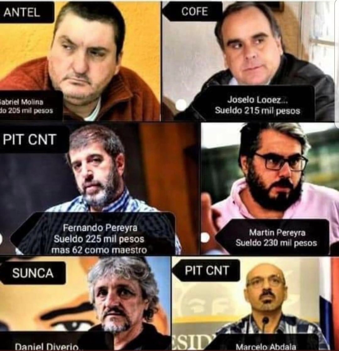 Masahar47601098's tweet photo. Estos señores son los que trancan el País. Los que mantienen a Uruguay estancado en discusiones eternas. Su único interés son ellos mismos. Este domingo dile NO a estos impresentables https://t.co/ZhWUisXJ5n