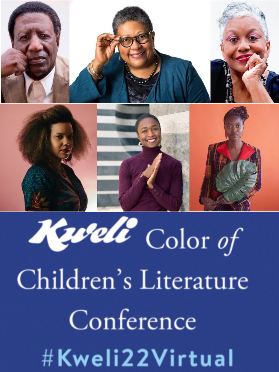 **Follow 'The Heartbeat of Non-Fiction' at #KWELI22VIRTUAL ** This morning 11:30a EST/8:30a PST, I'll be in virtual conversation w/ @AminaLuqman, @shesgotthemic, Wade Hudson, Cheryl Willis Hudson & Marilyn Nelson at @kwelijournal's Color of #ChildrensLiterature Conference!