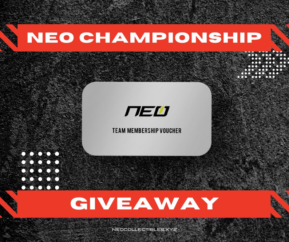 NeoCollectibles's tweet photo. Want to be in on the Neo Championship prize pool?

We will be giving away 2 Neo lanyards (35 Flow each) before the VERY FIRST Neo Championship.

To enter:

1. RT this tweet 🐥 
2. Join the discord: https://t.co/cAYklmxvg4
3. Tag 3 of your racer friends 🏁 https://t.co/LXFKnRSYwU