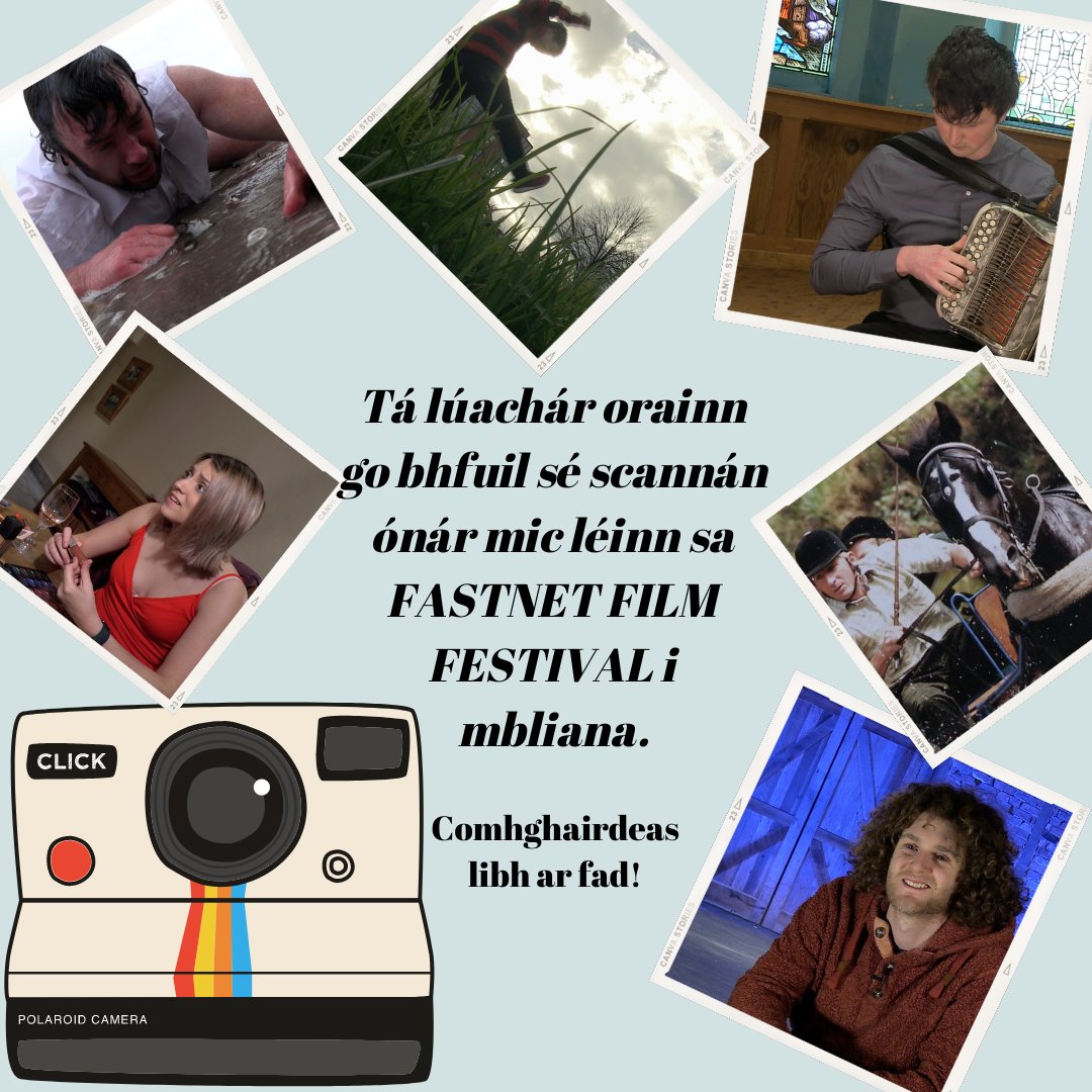 OiliuintNemeton's tweet photo. Tá lúachár orainn go bhfuil sé scannán ónár mic léinn sa FASTNET FILM FESTIVAL i mbliana.🤩 🥳🤩 🥳🤩 🥳
Comhghairdeas libh ar fad!
https://t.co/6RMQrqMjd5
#StudyatWIT #NemetonTV #gaeilge #Films #filmmaking
@chiardha @nemetontv @UdarasnaG @waterfordit https://t.co/g884iSe4zw