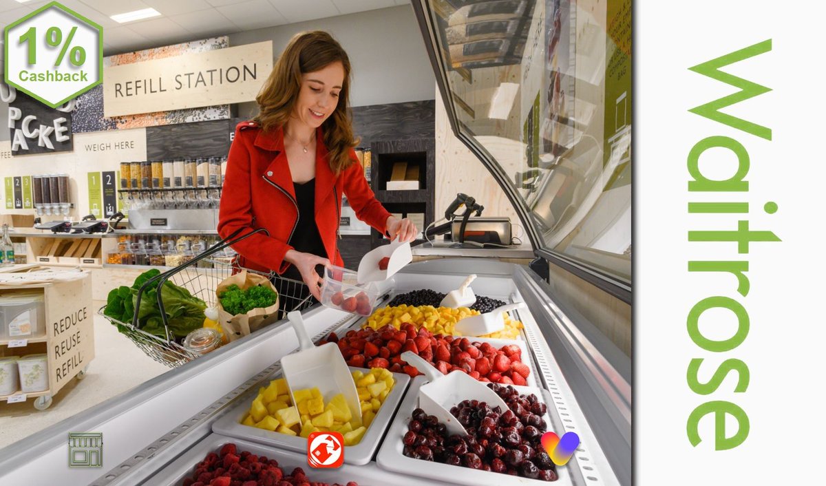 1% Cashback In Store <a href="/waitrose/">Waitrose & Partners</a> For all your Grocery needs! Upload Your Receipt!🥗🌽🍲🥫🦞🍅 cashbackapp.com