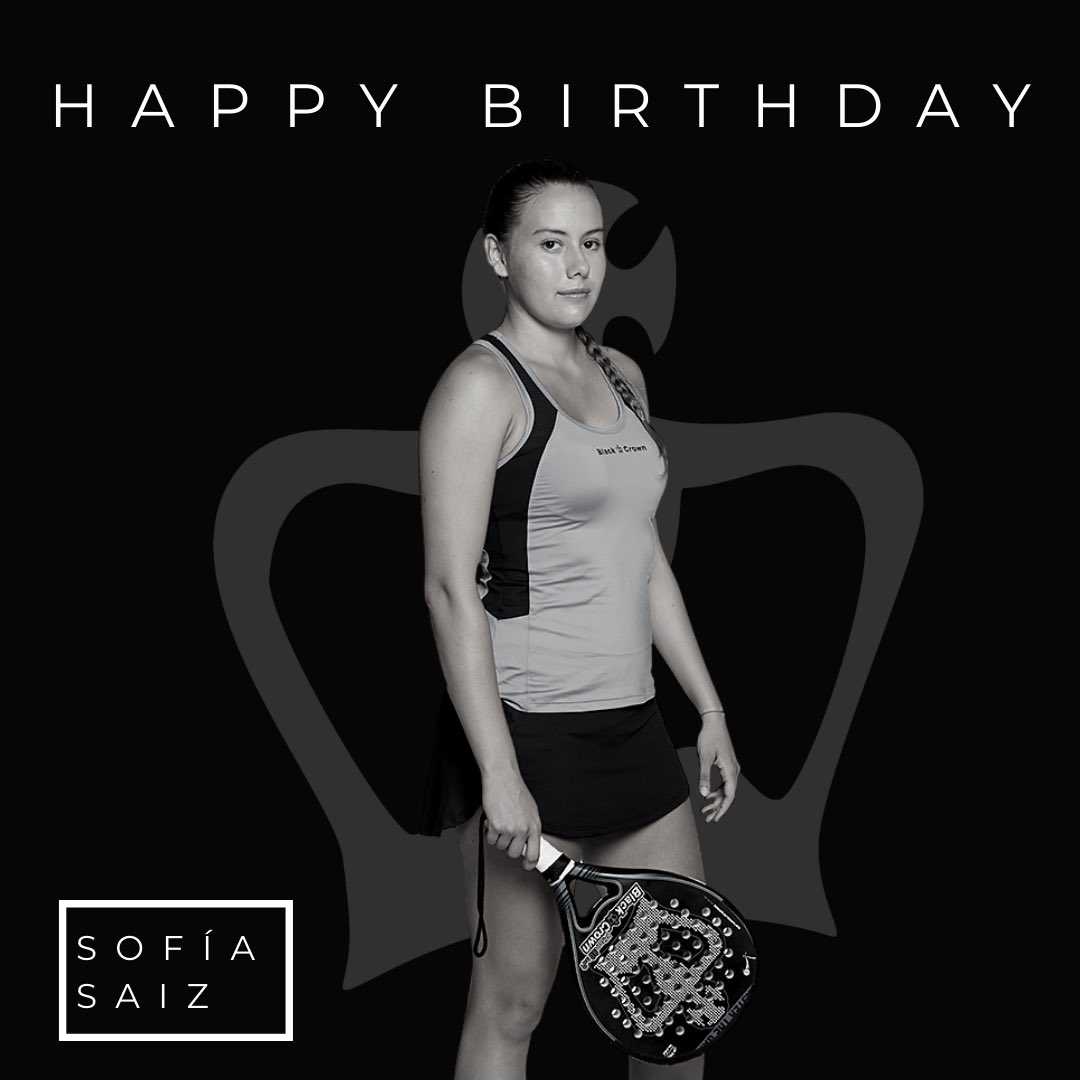 HAPPY BIRTHDAY! 🎂 <a href="/sofisaiz30/">Sofi Saiz</a> 
¡Todo el team Black Crowm, deseamos que disfrutes mucho de tu día 🖤

#blackcrownpadel #blackcrownteam #masterthegame