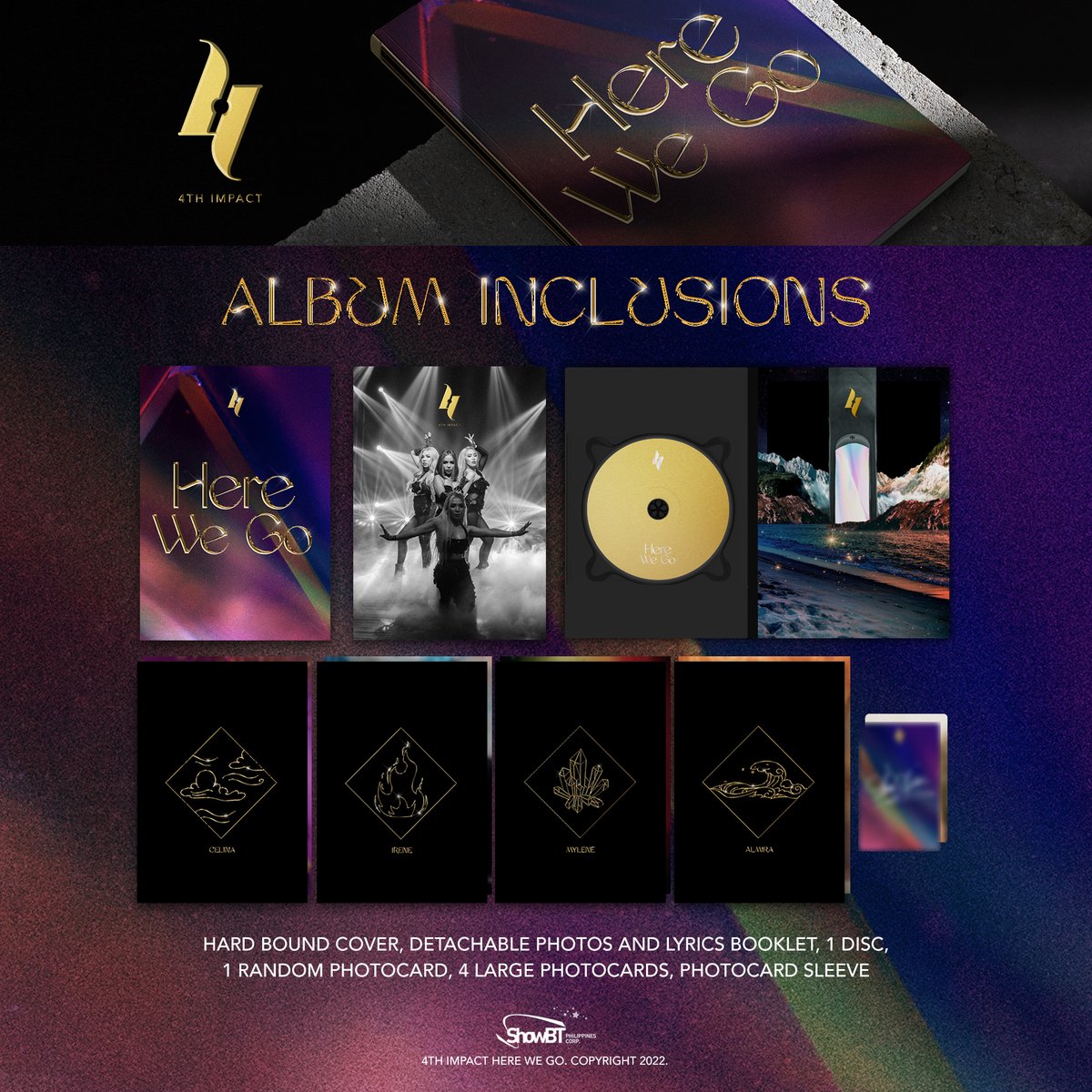 4SISTERSMUSIC's tweet photo. [Here We Go]

Check out the Album Inclusions of the ‘Here We Go' Single Album! 💖

Receive a SIGNED copy if you pre-order on or before April 8, 2022 (Fri) 11:59PM PHT.

4thImpact HereWeGo SingleAlbum
#4thImpactHereWeGo #HereWeGo_SingleAlbum https://t.co/7L979Y5Zjs