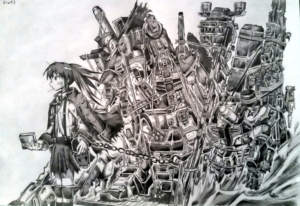 #絵柄の振れ幅見せて 昔は色々描いてた( ・ω・) 