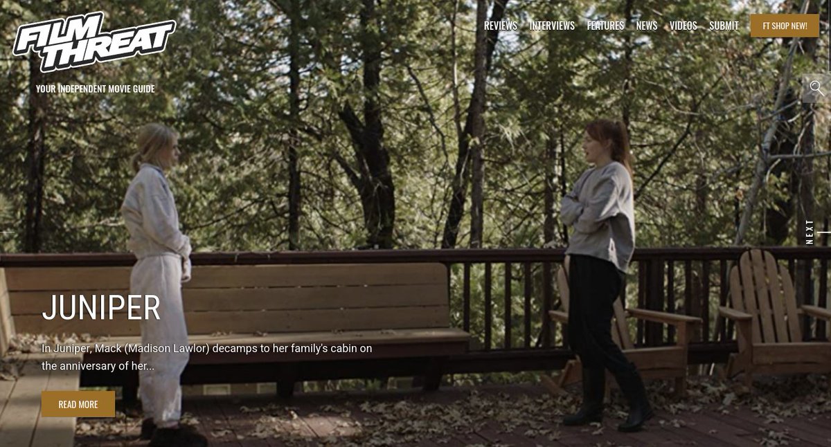 “…the group struggles with different ways of processing grief…” Andy Howell on the <a href="/SBIFF/">SBIFF</a> drama Juniper.
filmthreat.com/reviews/junipe… #SBIFF #FilmThreatSBIFF #SBIFF22