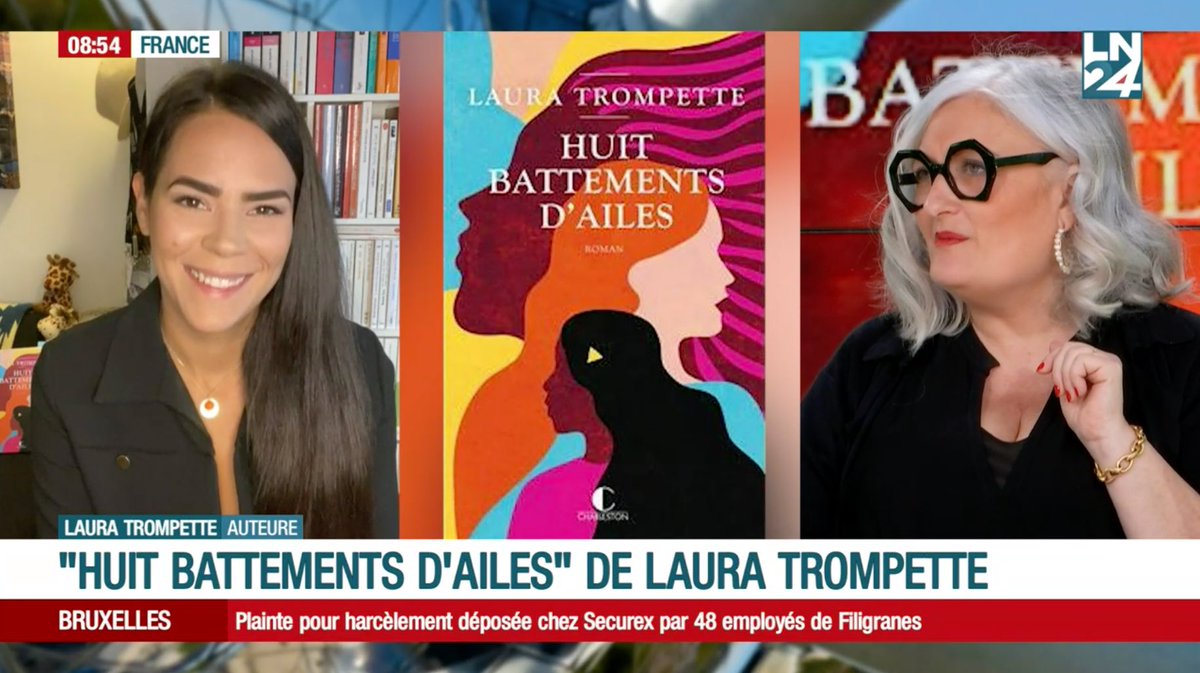 Laura Trompette 🎺 (@lauratrompette) on Twitter photo Ce matin, j’étais dans #causetoujours la matinale, sur LN24 face à Brigitte Weberman ! 🙂
Je serai aussi lundi et mardi à Bruxelles, pour deux jours de promo, notamment dans LCR sur Bx1 et Matin 1 sur La première / RTBF radio.
#huitbattementsdailes <a href="/LillyCharleston/">Éditions Charleston</a> #lecture Ce matin, j’étais dans #causetoujours la matinale, sur LN24 face à Brigitte Weberman ! 🙂
Je serai aussi lundi et mardi à Bruxelles, pour deux jours de promo, notamment dans LCR sur Bx1 et Matin 1 sur La première / RTBF radio.
#huitbattementsdailes <a href="/LillyCharleston/">Éditions Charleston</a> #lecture