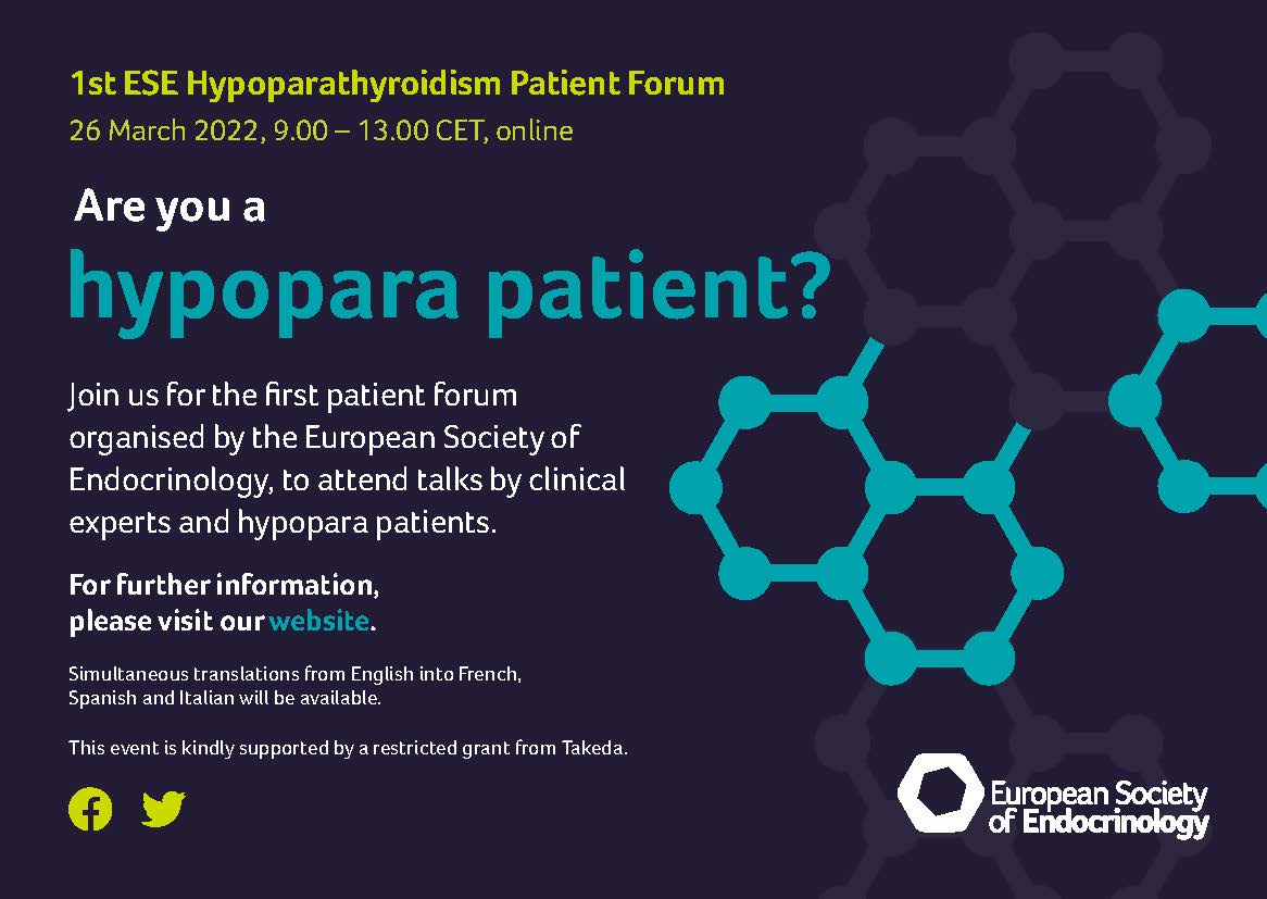 ESEndocrinology's tweet photo. Thanks to everyone who attended our first Hypoparathyroidism Patient Forum. The event had a great line up - we hope you found it useful. @giustina_andrea @ParathyroidUK
https://t.co/neIrkEtsLK https://t.co/kBt8zt2uN9
