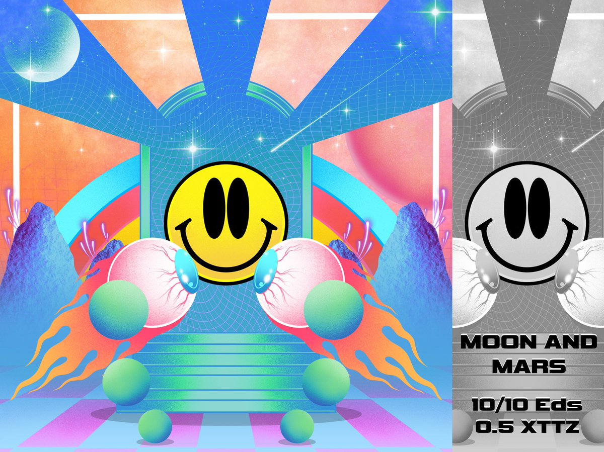 FRESH DROP🌈

MOON AND MARS
10 editions 
0.5 $XTZ
available on: 
hicetnunc.art/objkt/705339
objkt.com/asset/hicetnun…

<a href="/NFTindonesia_/">NFTindonesia</a> 
<a href="/idnft_/">IDNFT</a> 

#hicetnunc #objktcom #tezosnft #nftcollector #NFTCommunity #nftindonesia