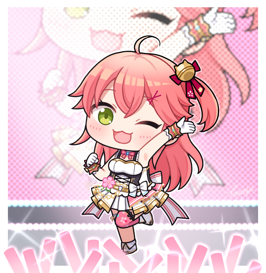 さくらみこ 「エリートアイドル🌸みこち

#miko_Art 」|ともず🍪ホロメン毎日デフォルメのイラスト