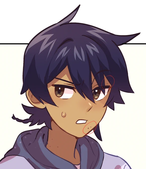 He has 2 in his mouth and 1 in his left eye ^^ https://t.co/IndgSNO8wT 