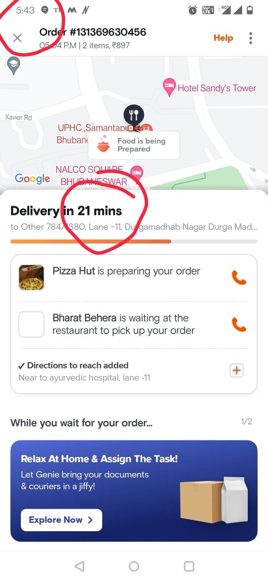 ShikhyataC's tweet photo. Dear #Swiggy, please explain how exactly your timer works. #swiggy #swiggycare https://t.co/1jjhw3w18t