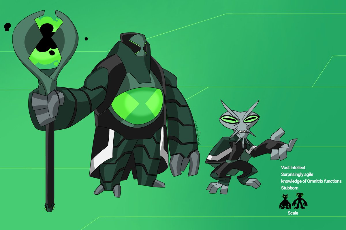 CreatureFeature GonnaGeetcher on X: Ben 10,000, or Ben 10k for short. His  omnitrix has grown with him and he now has the ability to use partial  transformations, even in another alien form. #