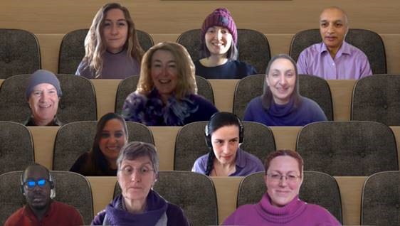 Our Trial Management Group getting in the mood for #PurpleDay22 @KingsCollegeLon @EvelinaLondon @livuni_LCTC @edgehill