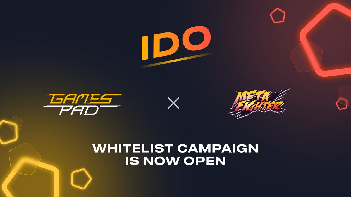 gamespad_vc's tweet photo. 🔥Now is the perfect time to be part of this exciting #IDO deal🔥

😎The #whitelisting campaign for @MetaFighter_NFT IDO has just started!

👉 Join the whitelist: https://t.co/gkxQz4hJGI

🏆 10 Winners will receive a Guaranteed Bot-tier allocation. 

📅 Deadline:  March 27. https://t.co/V2l2Bq0rgB