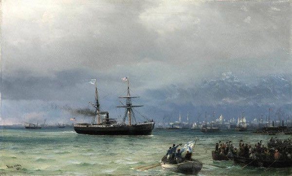 GiaxLevel99's tweet photo. Іван Костянтинович #Айвазовський: Arrival of American Aid for #Ukraine (1892) https://t.co/2eLXezwEhx
