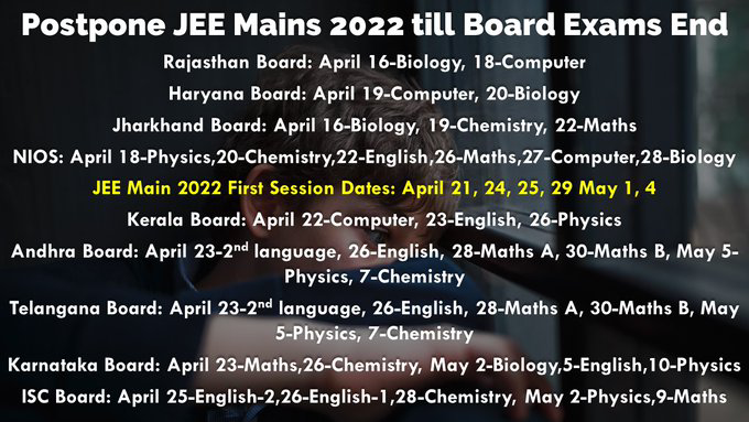 HarsshShah08's tweet photo. #PostponeJEEMains2022
#JEEAfterBoards2022 https://t.co/PUhFhLcBa5