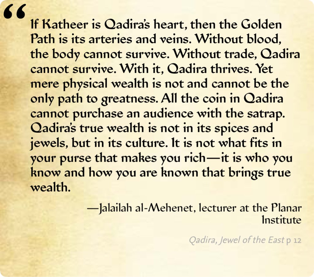 GolarionToday's tweet image. #JalailahAlMehenet #Qadira #GoldenPath pathfinderwiki.com/wiki/Golden_Pa…