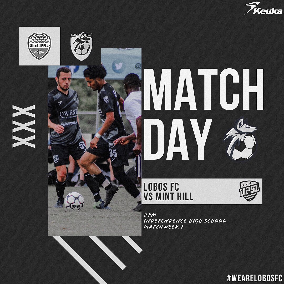 LobosFC (@lobosfc2019) on Twitter photo IT’S MATCHDAY‼️
Season is finally here! On the road today to face <a href="/minthillfc/">Mint Hill Football Club</a> at 2pm
Watch live in the link below👇
mycujoo.tv/view/event/cl1…
-
-
-
#wearelobosfc #upslsoccer #seasonopener #matchday IT’S MATCHDAY‼️
Season is finally here! On the road today to face <a href="/minthillfc/">Mint Hill Football Club</a> at 2pm
Watch live in the link below👇
mycujoo.tv/view/event/cl1…
-
-
-
#wearelobosfc #upslsoccer #seasonopener #matchday