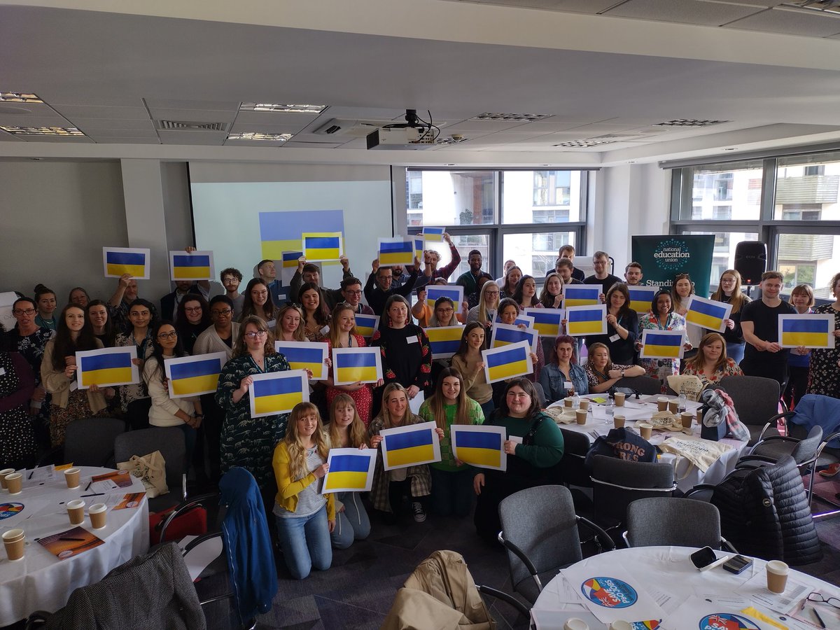 National Education Union South East (@southeastneu) on Twitter photo #SENPYW22 conference delegates sharing solidarity to our sisters and comrades from the Ukraine 🇺🇦 <a href="/NEUnion/">National Education Union</a> #UkraineArmy #UkraineRussiaWar #valueeducation #SENPYW22 conference delegates sharing solidarity to our sisters and comrades from the Ukraine 🇺🇦 <a href="/NEUnion/">National Education Union</a> #UkraineArmy #UkraineRussiaWar #valueeducation