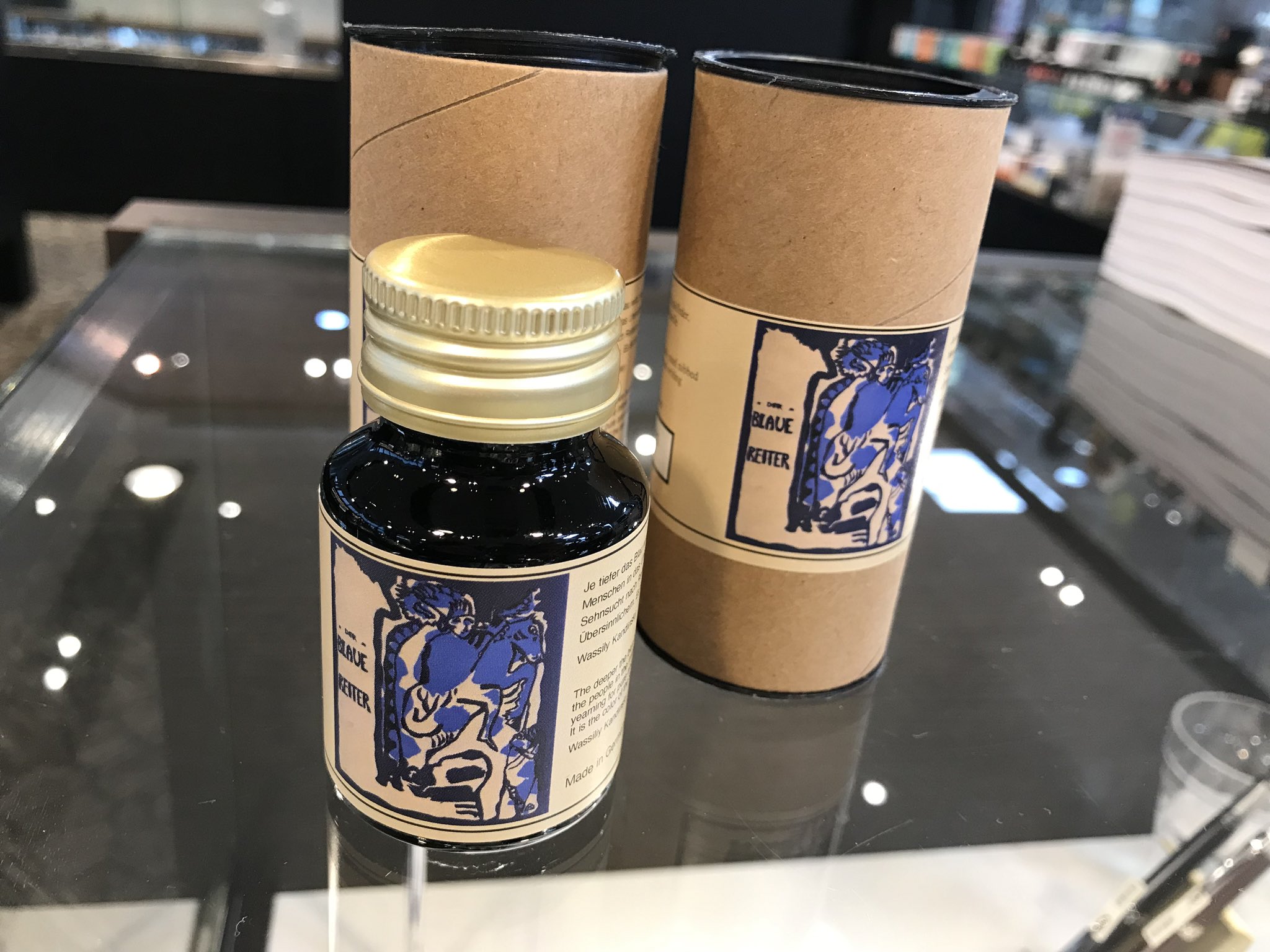 ローラー&クライナー インク 青騎士 50mL