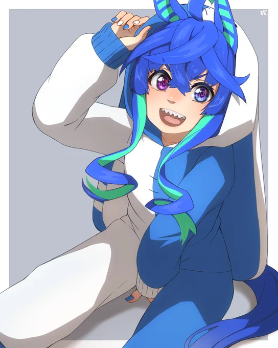パジャマたぼし!!
#ウマ娘 
#ツインターボ 