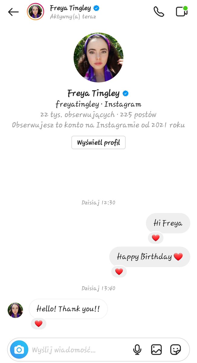 Baverly_Scratch's tweet photo. Omg #freyatingley mi odpisala ommmgg jprdl ommmgggg https://t.co/WIVa9g8VUs