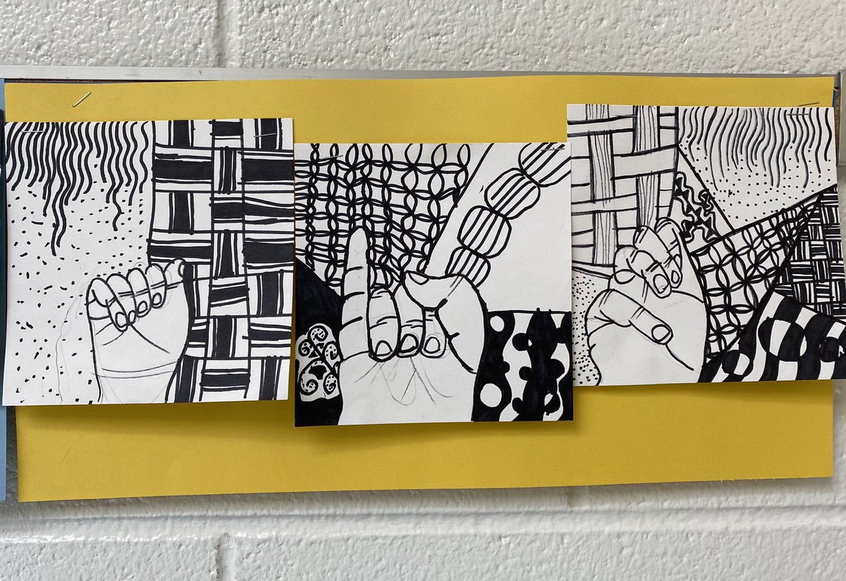 Youth Art Month daily featured artwork. Fourth grade contour hand drawing.  #fcps1ARTSyam22 #vaartedYAM22
#artsacrossva22
<a href="/GreenvilleES/">Greenville ES</a>