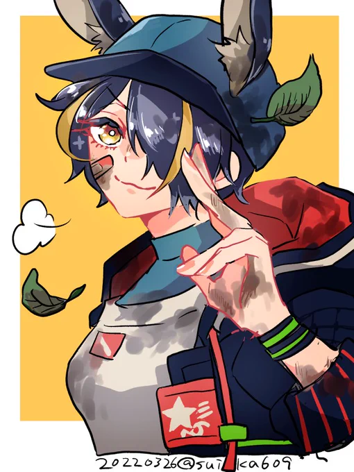お題『2021年4月〜2022年3月のスカウト衣装』外で駆け回るための服。汚れた分だけ遊んだ証拠。※女体化 #enst女体化_60min 