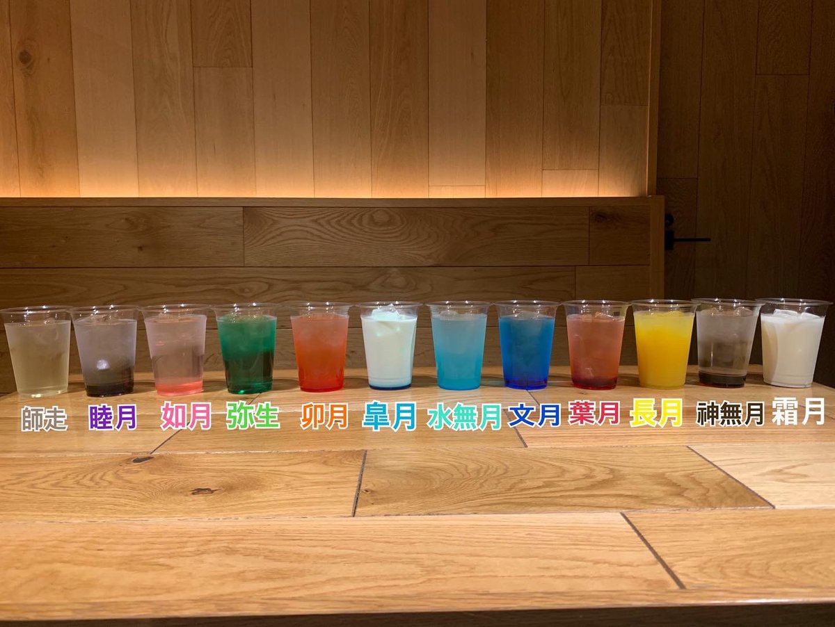 fumielmo1's tweet photo. 12色のキャラクター達🍹
#ツキウタ
#stadiumcafe https://t.co/oITUq3X0rX