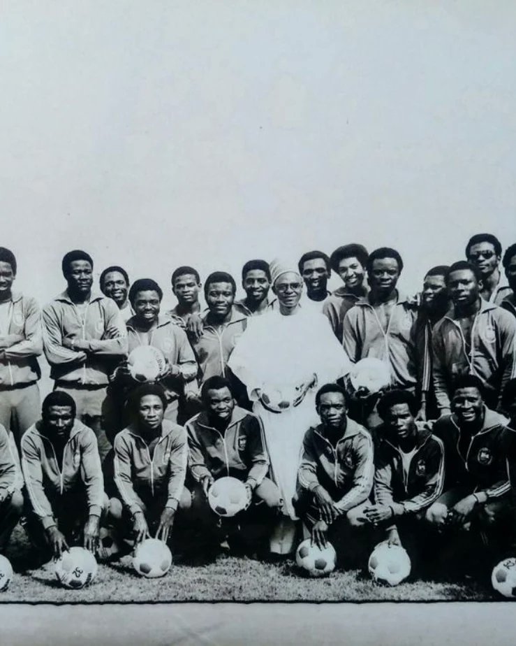 BusinessDayNg's tweet photo. Throwback: Photos from the estate of Chief Sunday Dankaro from when Nigeria won its first African Cup of Nations in 1980.

Courtesy The Estate of Late Chief (Dr.) Sunday Danladi Dankaro

See more in the BusinessDay Weekender https://t.co/PS3VHQzaIb

#businessdayweekender https://t.co/3kVnL63xYy