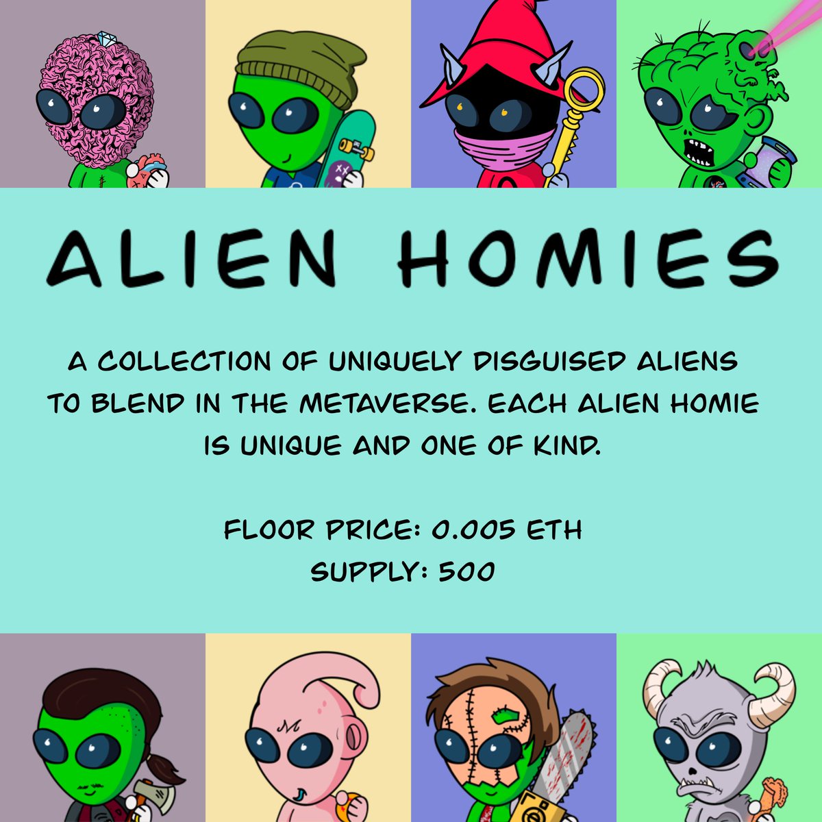 Alien Homies NFTs 👽 tweet media