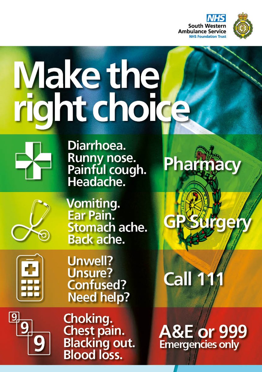 Our staff &amp; colleagues are working incredibly hard to keep you safe.
 
Please only call 999 in a genuine, life-threatening emergency so we can help those most in need.

 #ChooseWell #HelpUsHelpYou