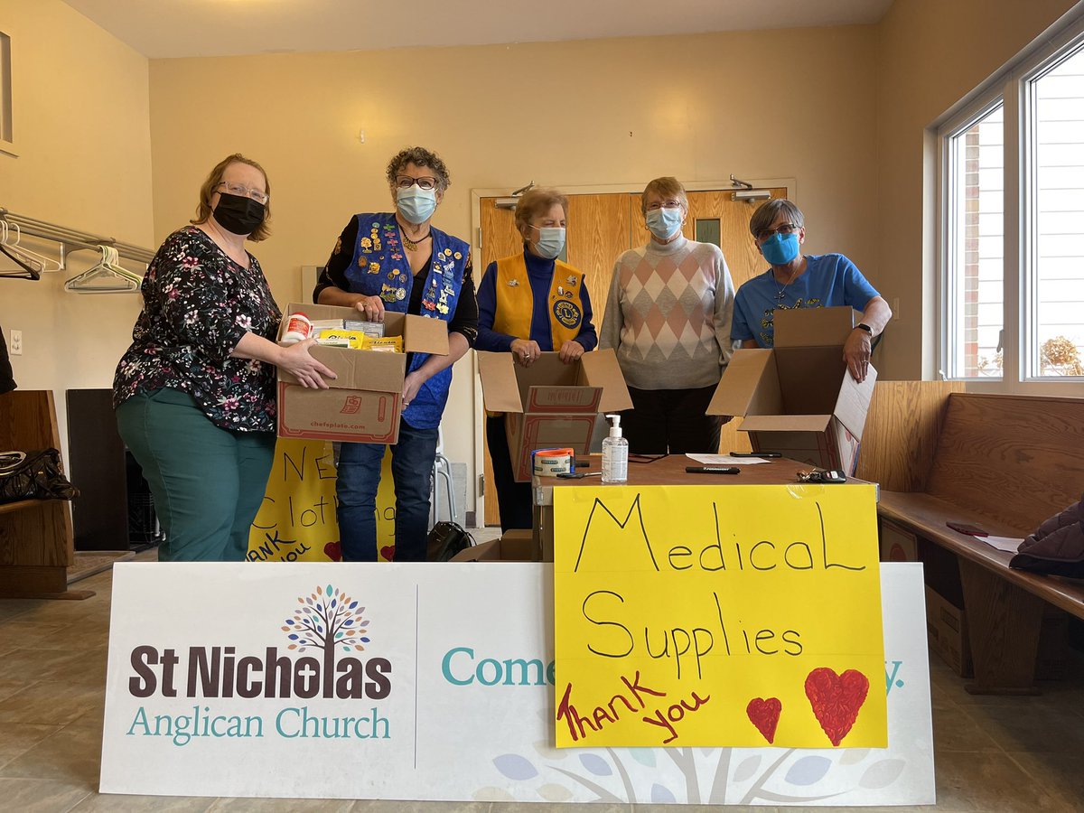 _Erynn's tweet image. Support UKRAINE!! Front line Donations being accepted at St. Luke’s between 10AM - 12PM, and St. Nicholas 10AM - 4PM with the help of St. Margrets Bay Lions Club!  Medical supplies, mens clothing and any essentials would be appreciated!