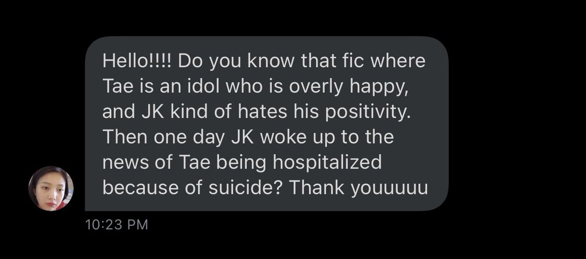 taekookcomplete's tweet photo. #finding_tkau
requested by: @19941996SK
⤷ reply the link if you know this au 💜
tw // suicide https://t.co/xb3uGaO4yk