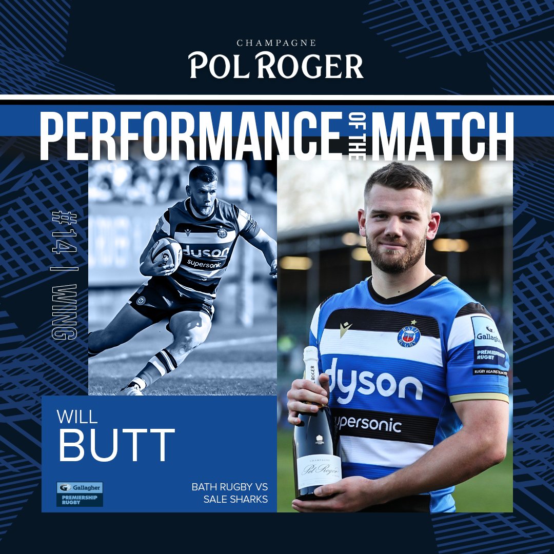 Your @Pol_Roger Performance of the Match was awarded to Will Butt! 💥